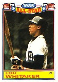 1986 Topps Glossy All-Stars White Stock Baseball Cards     003      Lou Whitaker